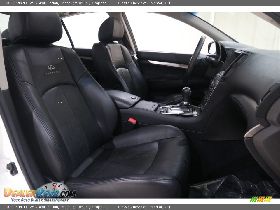 Front Seat of 2012 Infiniti G 25 x AWD Sedan Photo #21