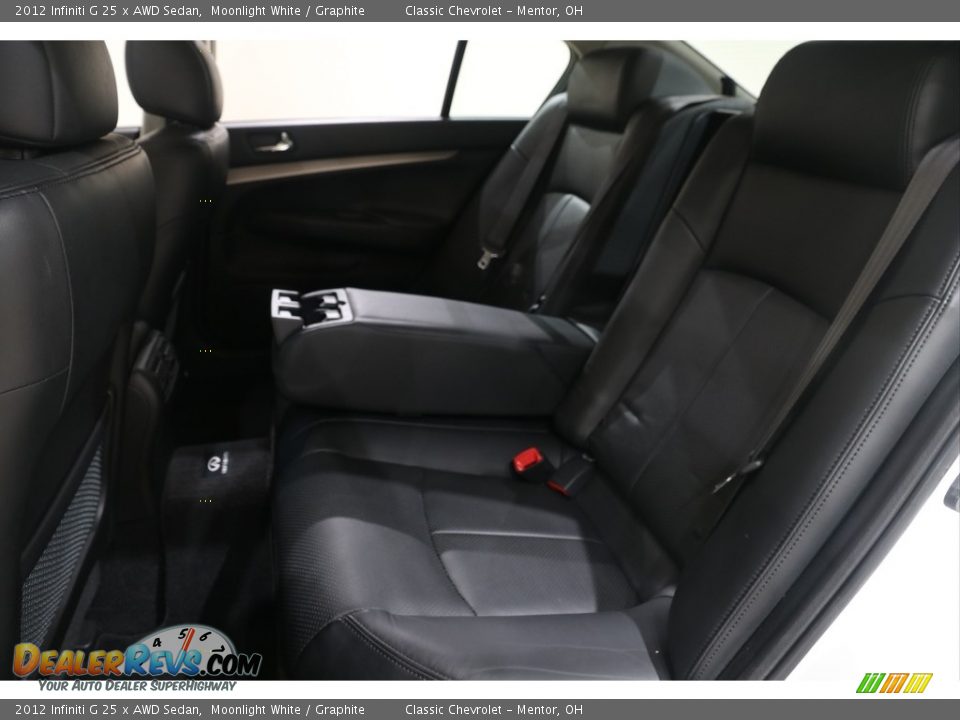 Rear Seat of 2012 Infiniti G 25 x AWD Sedan Photo #24