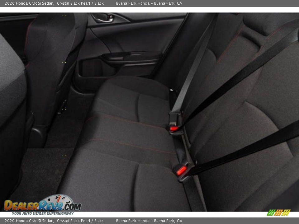 2020 Honda Civic Si Sedan Crystal Black Pearl / Black Photo #17