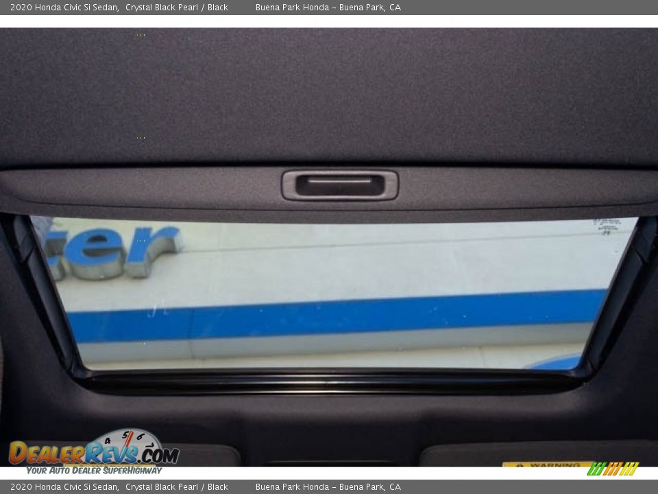 2020 Honda Civic Si Sedan Crystal Black Pearl / Black Photo #25