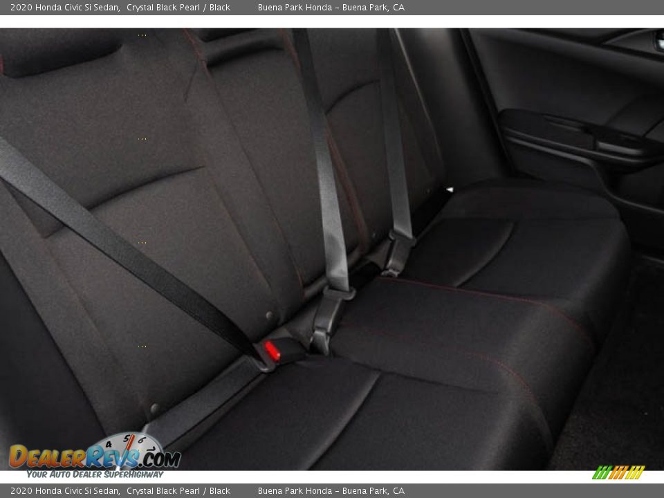 2020 Honda Civic Si Sedan Crystal Black Pearl / Black Photo #29