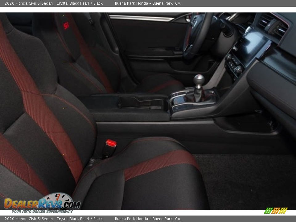 2020 Honda Civic Si Sedan Crystal Black Pearl / Black Photo #30