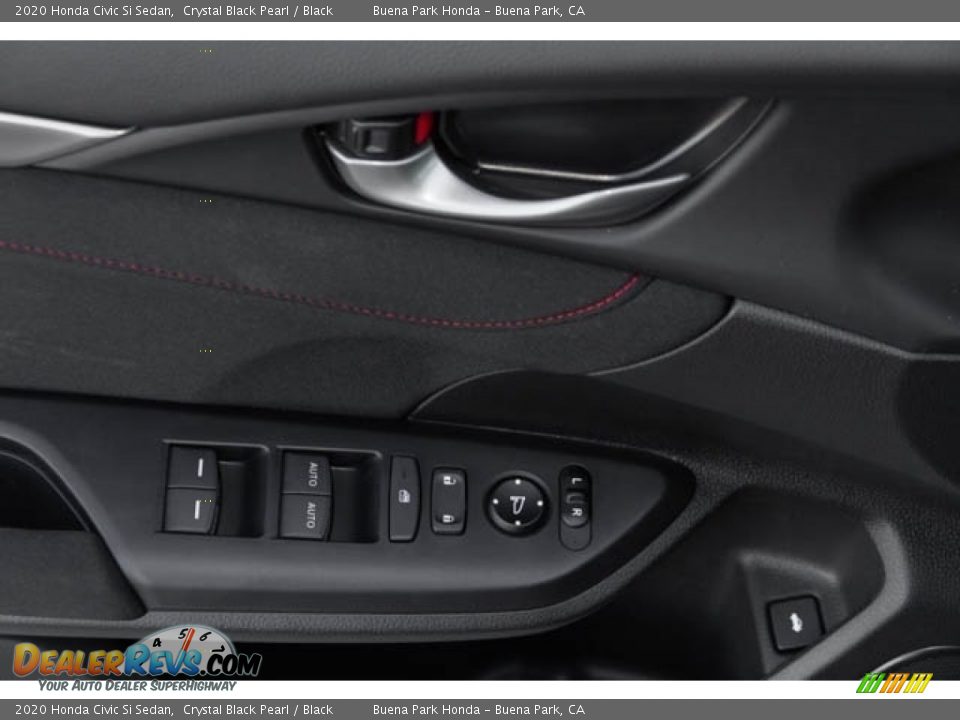 2020 Honda Civic Si Sedan Crystal Black Pearl / Black Photo #35