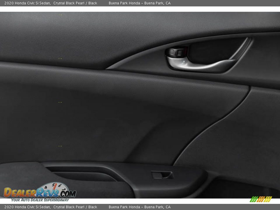 2020 Honda Civic Si Sedan Crystal Black Pearl / Black Photo #36