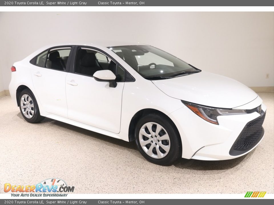2020 Toyota Corolla LE Super White / Light Gray Photo #1