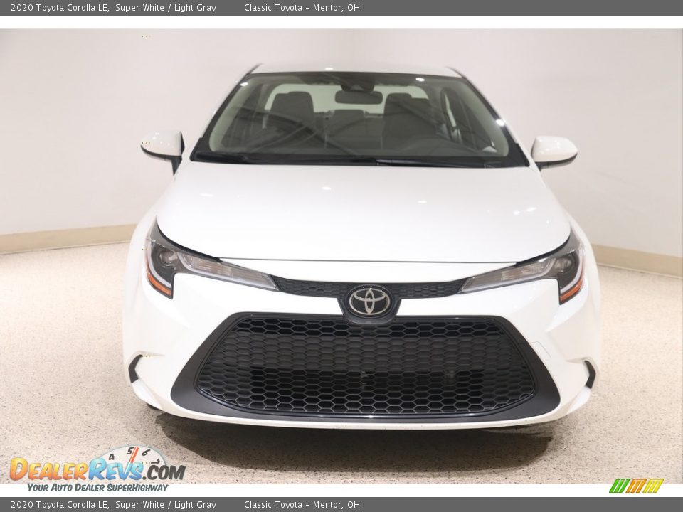 2020 Toyota Corolla LE Super White / Light Gray Photo #2