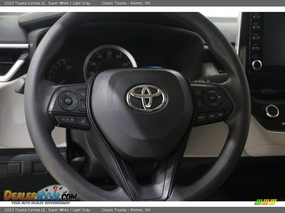 2020 Toyota Corolla LE Super White / Light Gray Photo #6