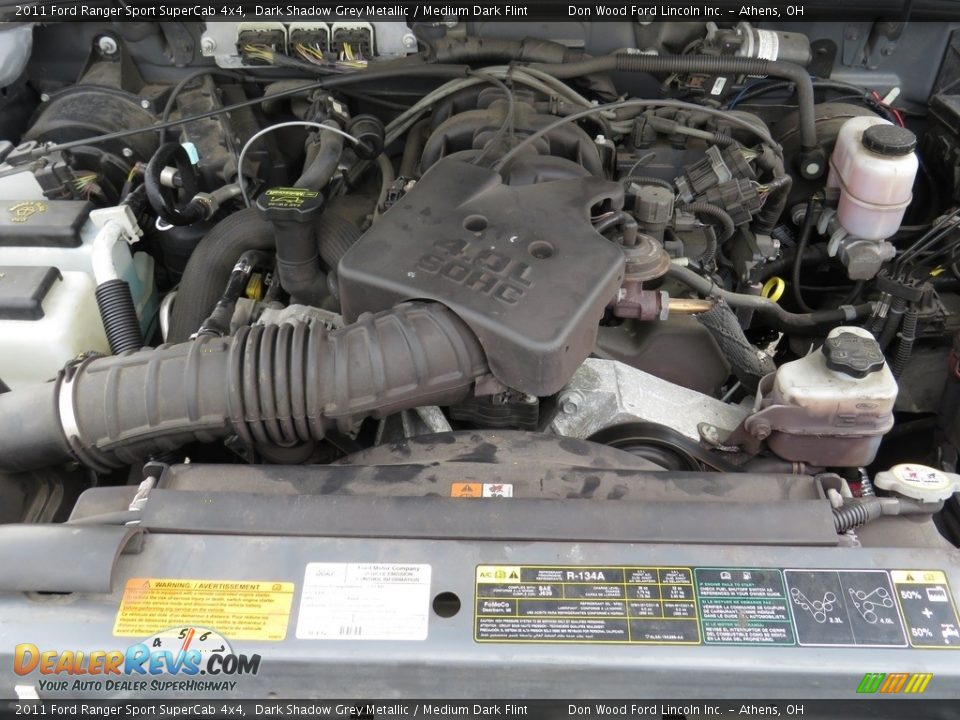2011 Ford Ranger Sport SuperCab 4x4 Dark Shadow Grey Metallic / Medium Dark Flint Photo #6