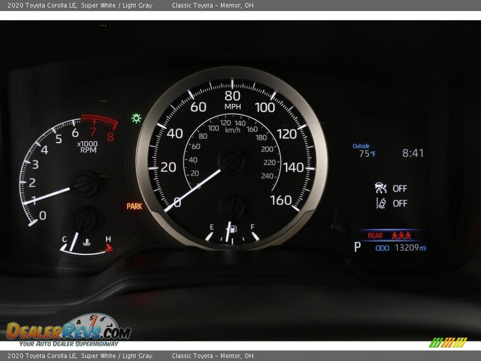 2020 Toyota Corolla LE Super White / Light Gray Photo #7