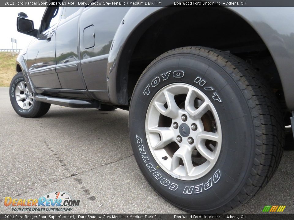 2011 Ford Ranger Sport SuperCab 4x4 Dark Shadow Grey Metallic / Medium Dark Flint Photo #10
