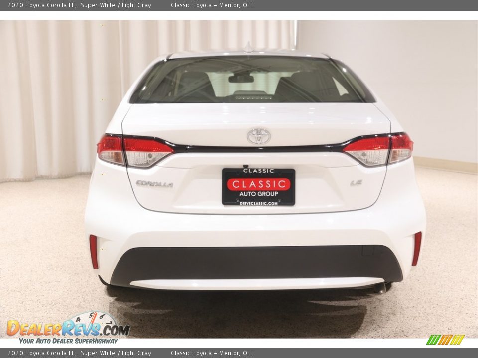 2020 Toyota Corolla LE Super White / Light Gray Photo #14