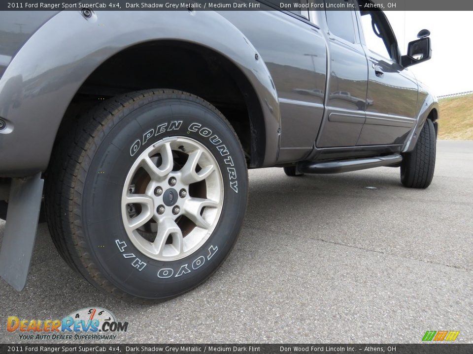 2011 Ford Ranger Sport SuperCab 4x4 Dark Shadow Grey Metallic / Medium Dark Flint Photo #16