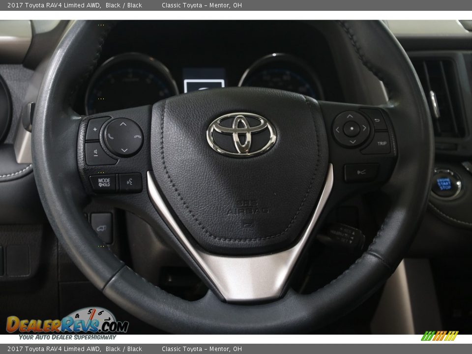 2017 Toyota RAV4 Limited AWD Black / Black Photo #7