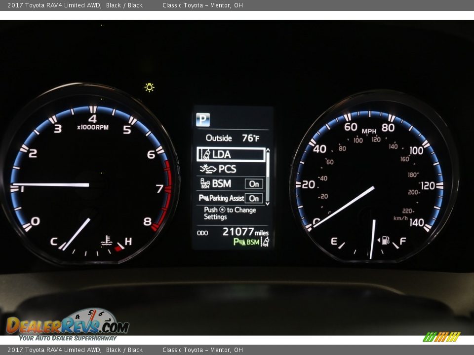 2017 Toyota RAV4 Limited AWD Black / Black Photo #8