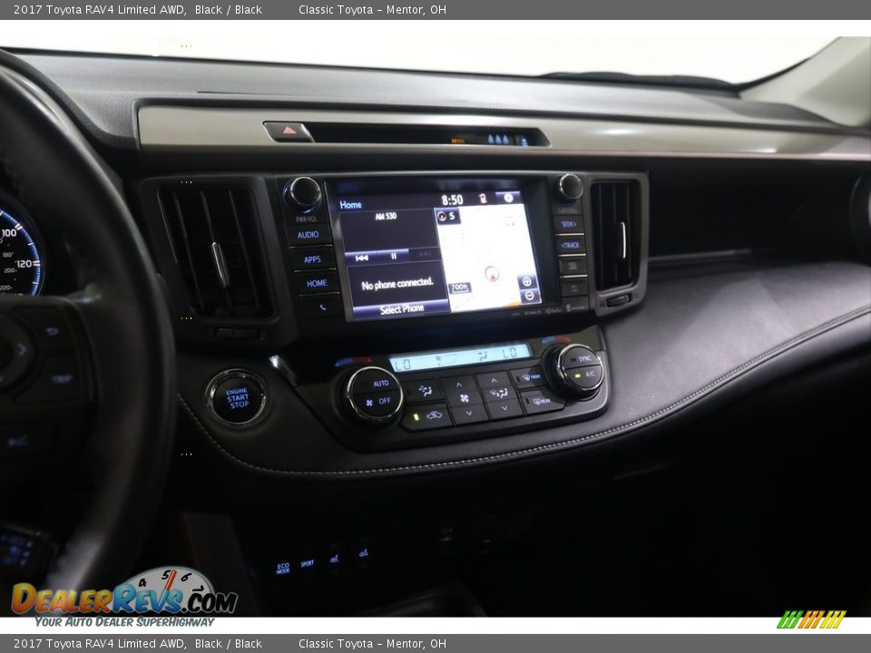 2017 Toyota RAV4 Limited AWD Black / Black Photo #9