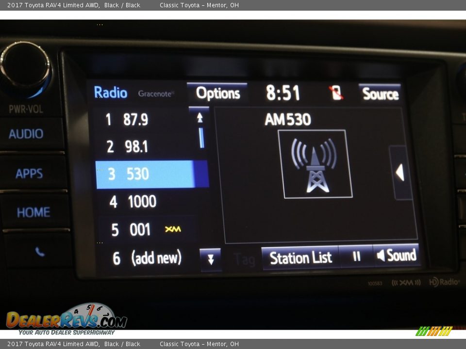 2017 Toyota RAV4 Limited AWD Black / Black Photo #11