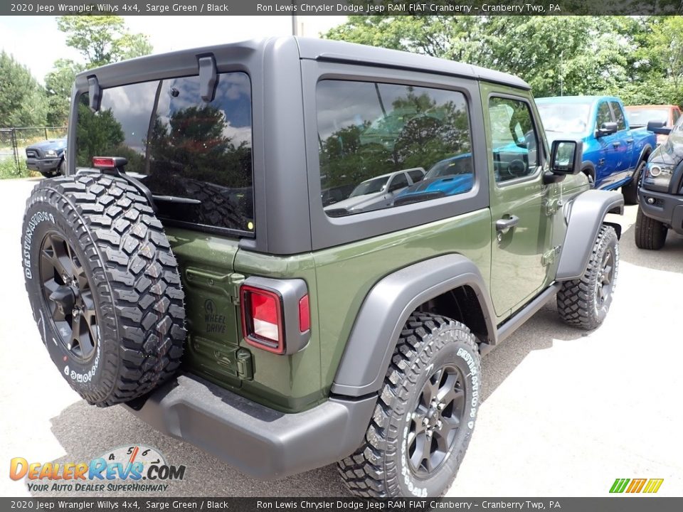 2020 Jeep Wrangler Willys 4x4 Sarge Green / Black Photo #5