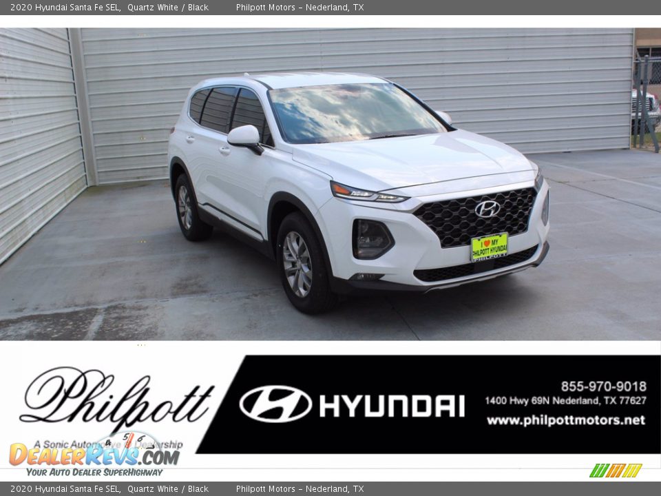 2020 Hyundai Santa Fe SEL Quartz White / Black Photo #1