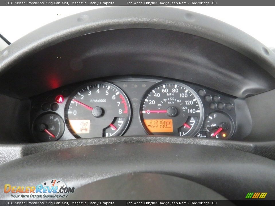 2018 Nissan Frontier SV King Cab 4x4 Magnetic Black / Graphite Photo #18