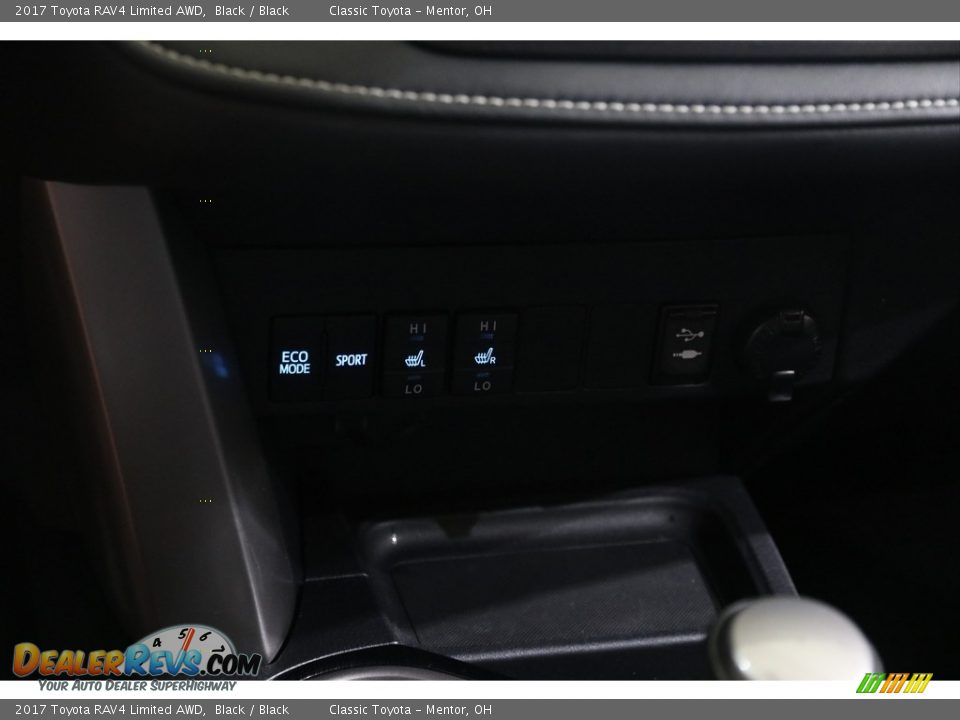 2017 Toyota RAV4 Limited AWD Black / Black Photo #13