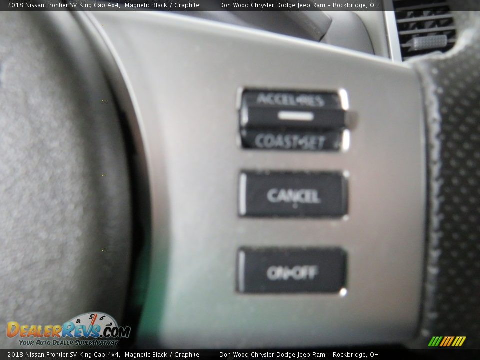 2018 Nissan Frontier SV King Cab 4x4 Magnetic Black / Graphite Photo #22