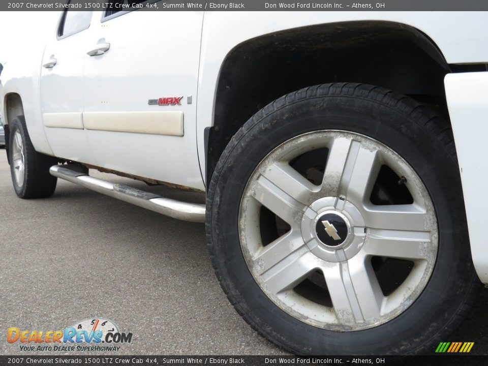 2007 Chevrolet Silverado 1500 LTZ Crew Cab 4x4 Summit White / Ebony Black Photo #3