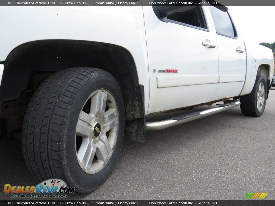 2007 Chevrolet Silverado 1500 LTZ Crew Cab 4x4 Summit White / Ebony Black Photo #6