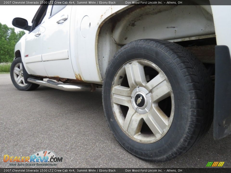 2007 Chevrolet Silverado 1500 LTZ Crew Cab 4x4 Summit White / Ebony Black Photo #8