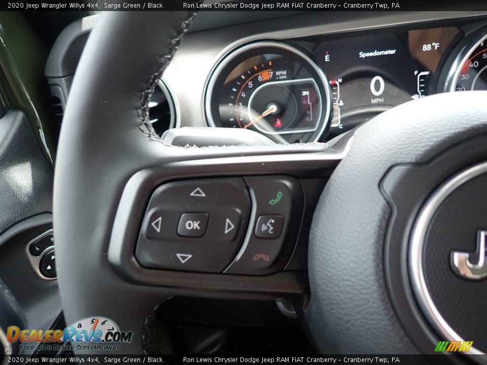 2020 Jeep Wrangler Willys 4x4 Steering Wheel Photo #18