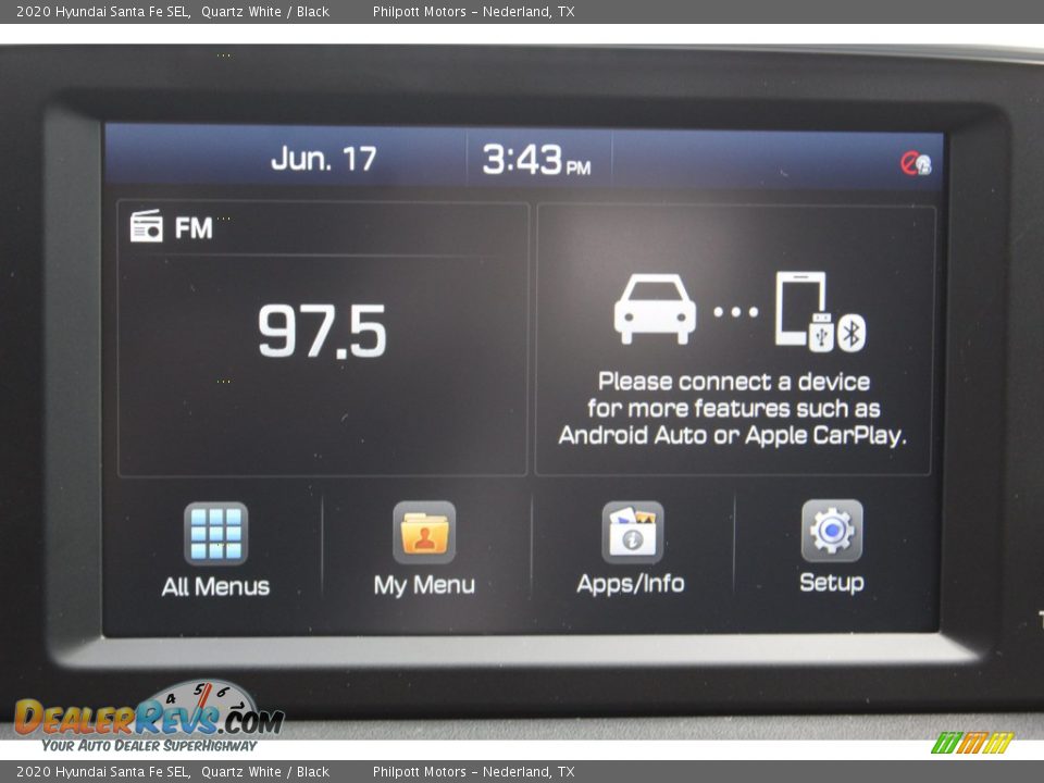 2020 Hyundai Santa Fe SEL Quartz White / Black Photo #15