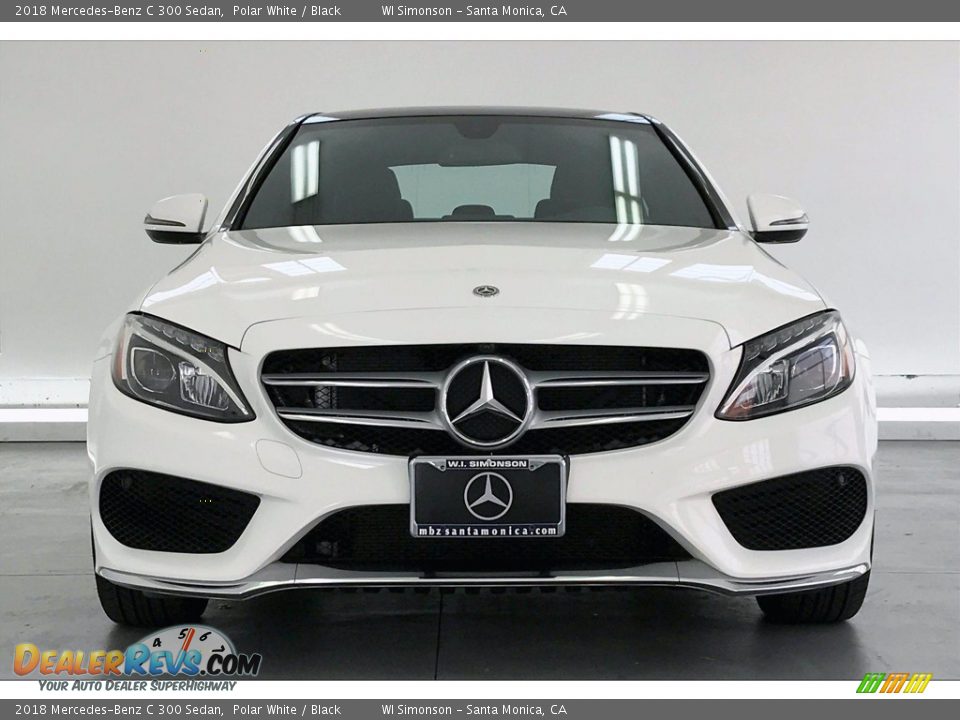2018 Mercedes-Benz C 300 Sedan Polar White / Black Photo #2