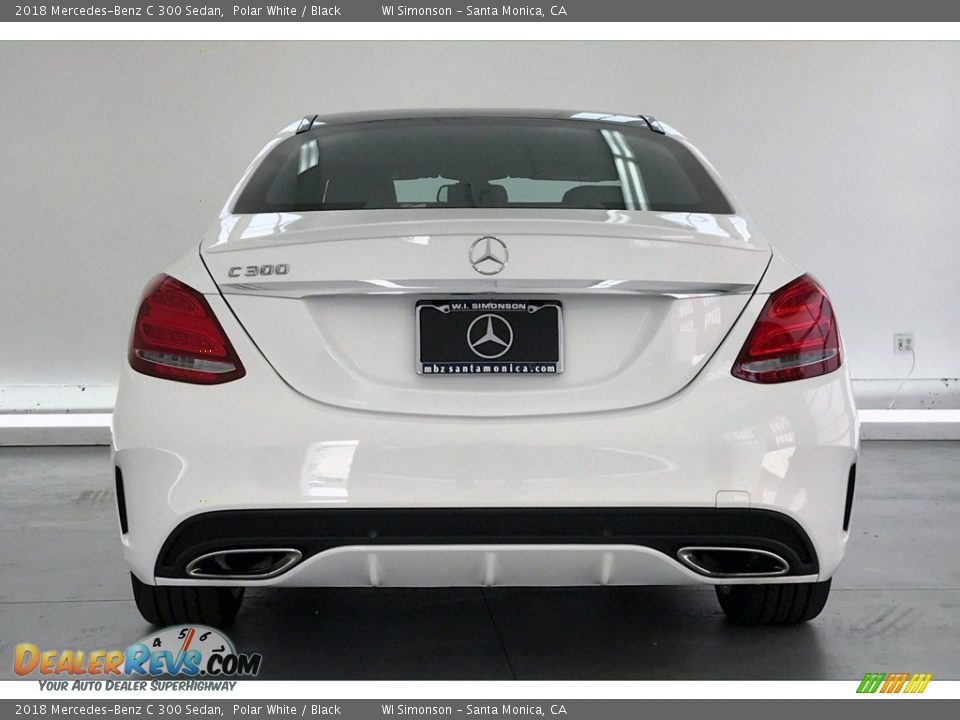 2018 Mercedes-Benz C 300 Sedan Polar White / Black Photo #3