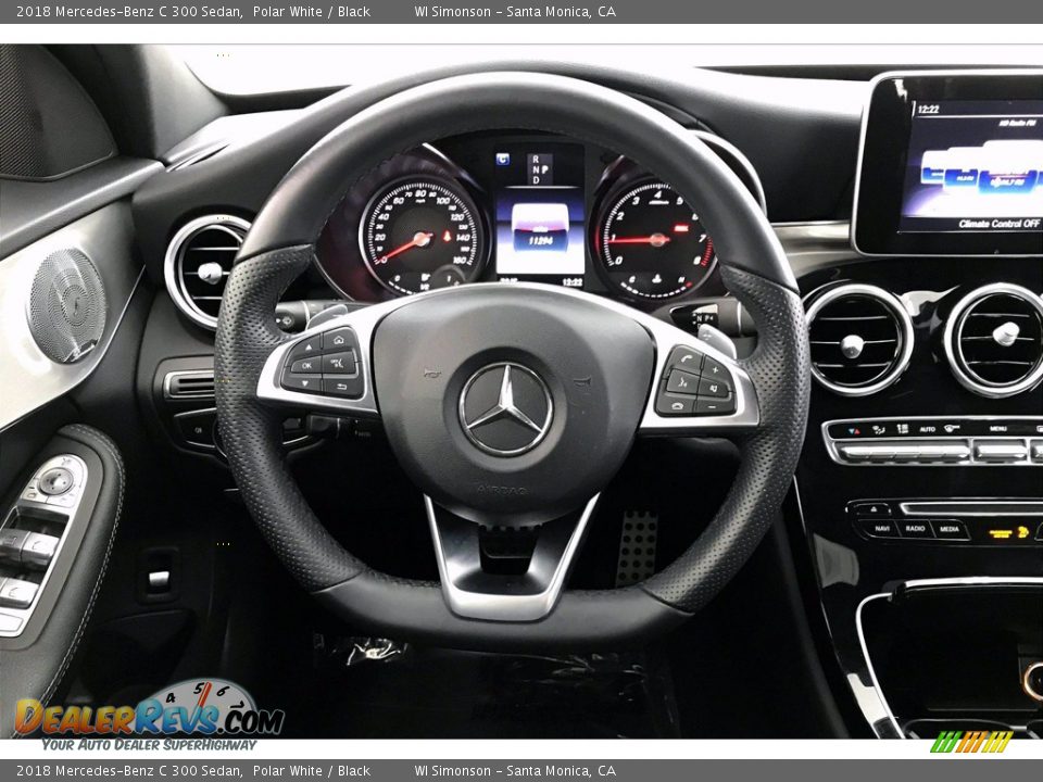 2018 Mercedes-Benz C 300 Sedan Polar White / Black Photo #4