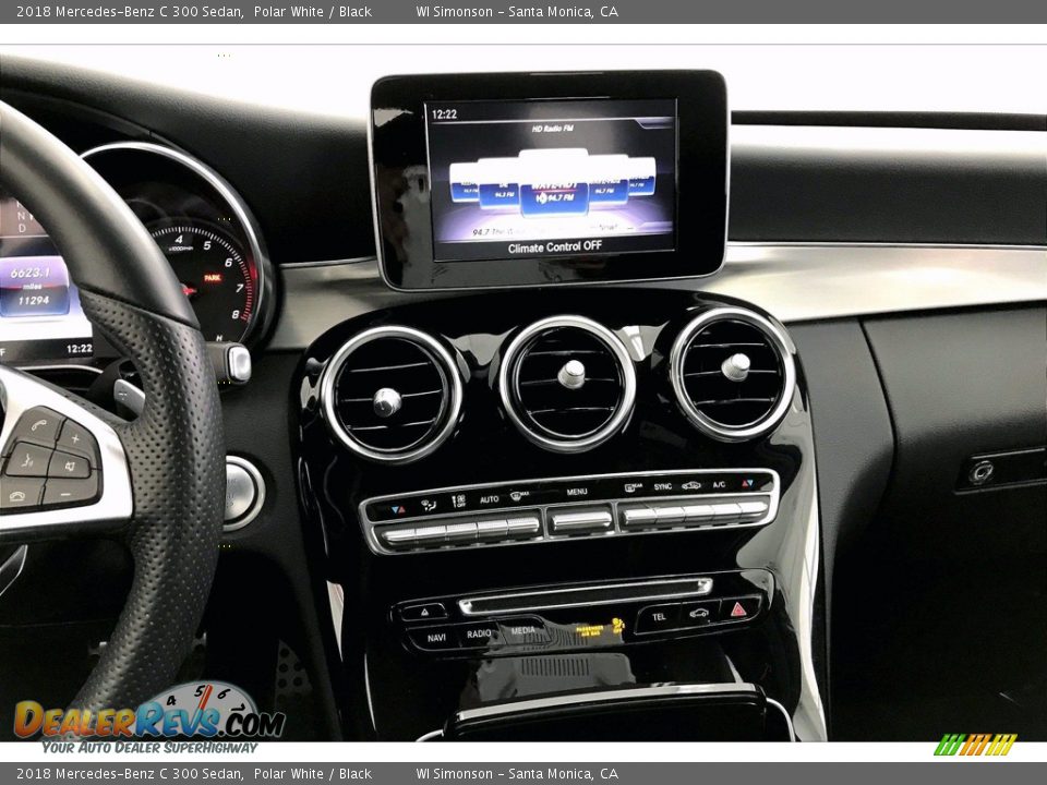 2018 Mercedes-Benz C 300 Sedan Polar White / Black Photo #5