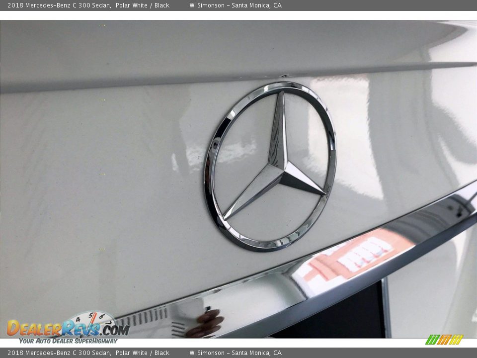 2018 Mercedes-Benz C 300 Sedan Polar White / Black Photo #7