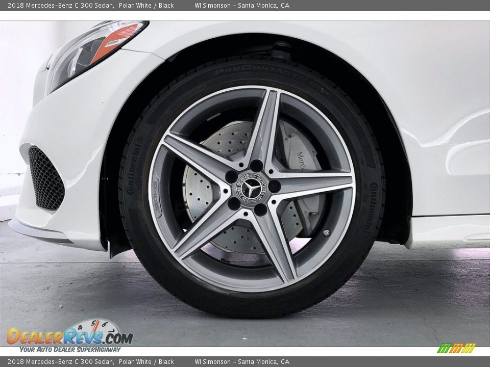 2018 Mercedes-Benz C 300 Sedan Polar White / Black Photo #8