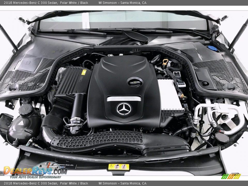 2018 Mercedes-Benz C 300 Sedan Polar White / Black Photo #9