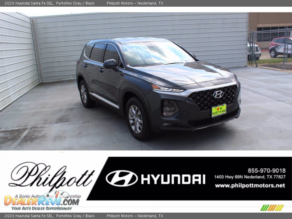 2020 Hyundai Santa Fe SEL Portofino Gray / Black Photo #1