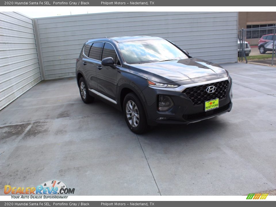 2020 Hyundai Santa Fe SEL Portofino Gray / Black Photo #2