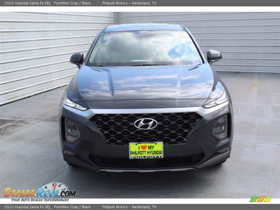 2020 Hyundai Santa Fe SEL Portofino Gray / Black Photo #3