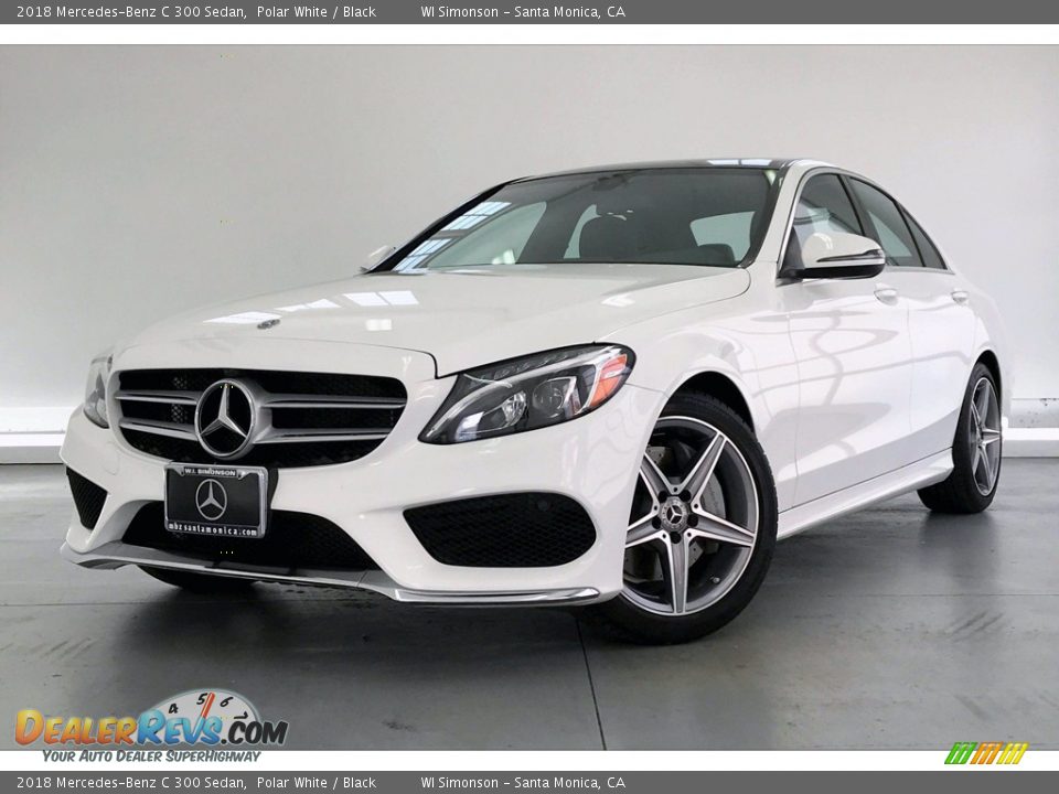 2018 Mercedes-Benz C 300 Sedan Polar White / Black Photo #12