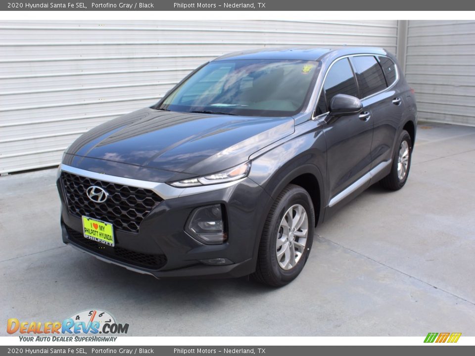 2020 Hyundai Santa Fe SEL Portofino Gray / Black Photo #4