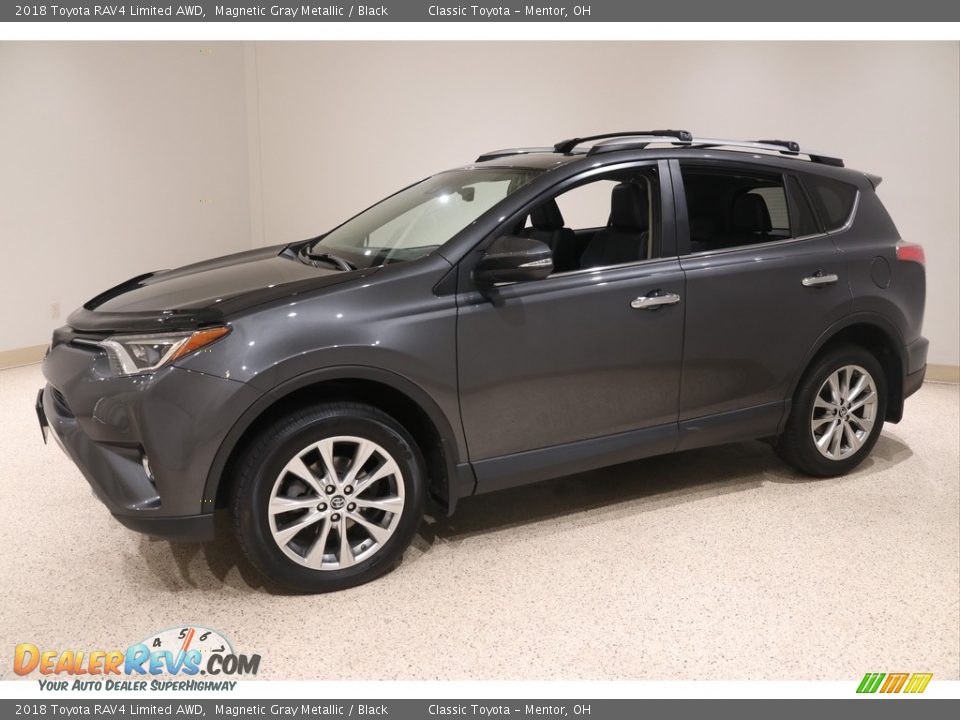 2018 Toyota RAV4 Limited AWD Magnetic Gray Metallic / Black Photo #3