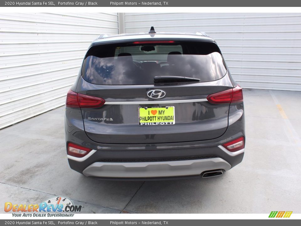 2020 Hyundai Santa Fe SEL Portofino Gray / Black Photo #7
