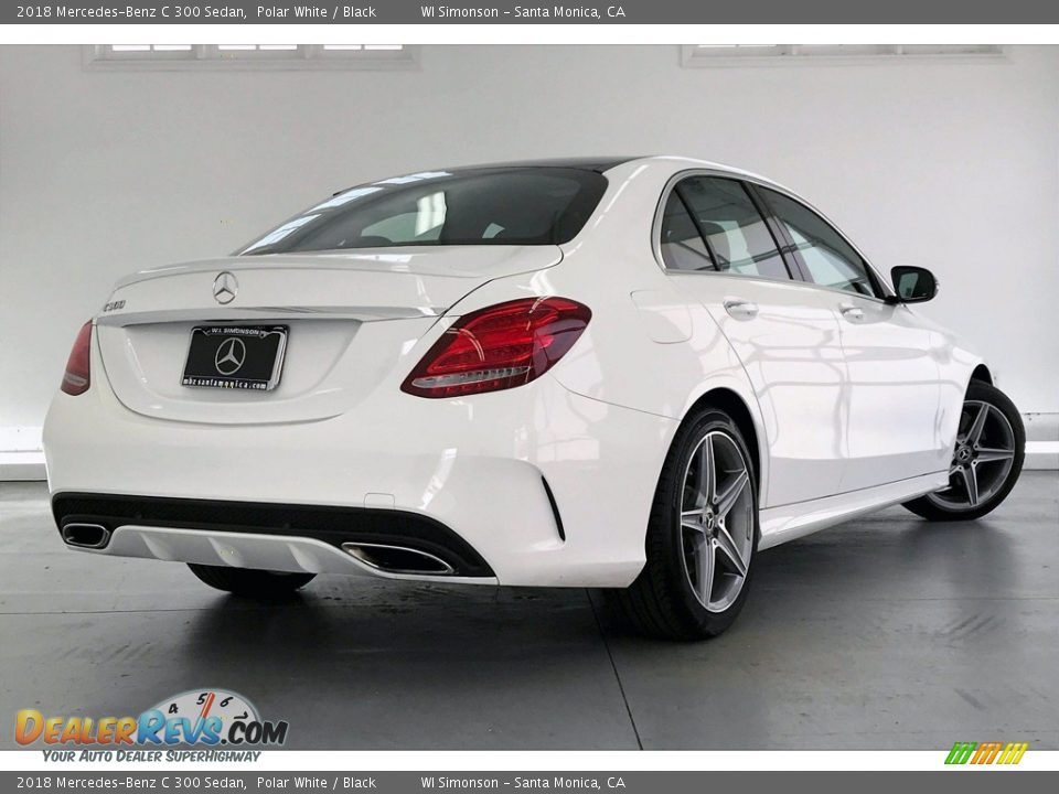 2018 Mercedes-Benz C 300 Sedan Polar White / Black Photo #16