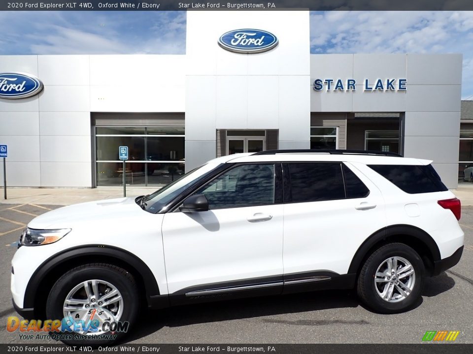 2020 Ford Explorer XLT 4WD Oxford White / Ebony Photo #1