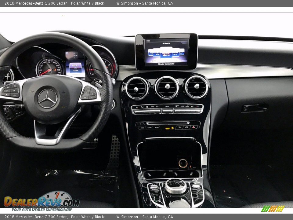 2018 Mercedes-Benz C 300 Sedan Polar White / Black Photo #17
