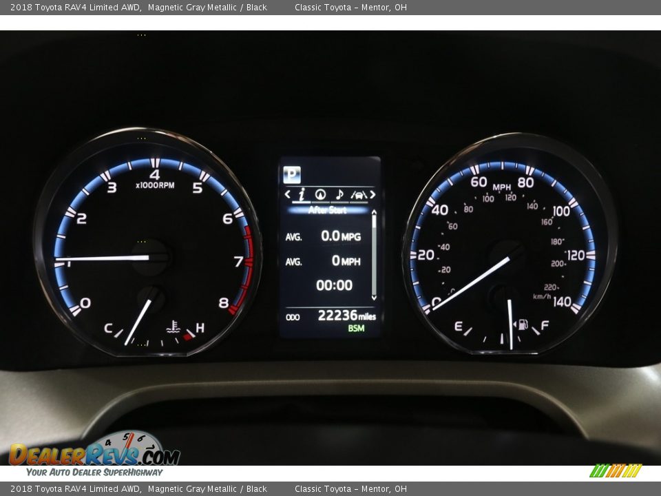 2018 Toyota RAV4 Limited AWD Magnetic Gray Metallic / Black Photo #8