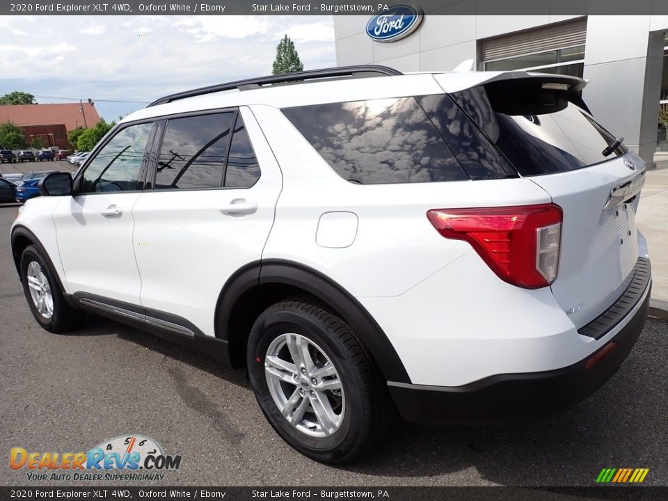 2020 Ford Explorer XLT 4WD Oxford White / Ebony Photo #3