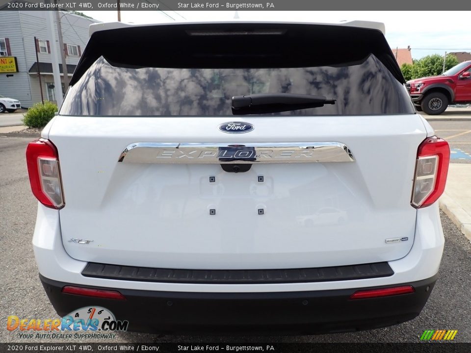 2020 Ford Explorer XLT 4WD Oxford White / Ebony Photo #4
